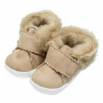 NEW BABY Baba téli velúr cipő New Baby 3-6 h világos barna - babamarket