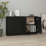 vidaXL Servante, 2 buc. , negru, 60x30x70 cm, lemn compozit (3115773) Comoda