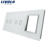 Livolo Rama Intrerupator dublu + dublu + Priza simpla Livolo (VL-P702/02/E-6W)