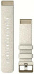 Garmin Curea Garmin QuickFit 20mm, nailon, crem, cataramă aurie (Fenix 7S/6S/5S)