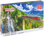 Grafix Puzzle Grafix din 1000 de piese - Tren la munte Puzzle
