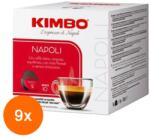 KIMBO Set 9 x 16 Capsule Cafea Napoli, Kimbo, Dolce Gusto, 7 g