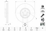 Bosch Disc frana BOSCH 0 986 479 H13 (0 986 479 H13) - automobilus