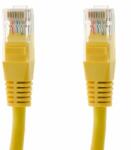 VCOM kábel UTP CAT5E patch 0, 5m, sárga
