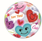 Balloons4party Balon folie LUV YOU inimioare transparent 45 cm