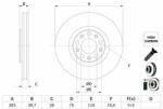 Bosch Disc frana BOSCH 0 986 479 G89 (0 986 479 G89) - automobilus