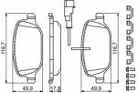 Bosch set placute frana, frana disc BOSCH 0 986 494 717 (0 986 494 717)