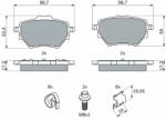 Bosch set placute frana, frana disc BOSCH 0 986 494 998 (0 986 494 998)