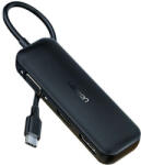 Ugreen Hub Multiport 3 in 1 Ugreen CM260, USB Type-C la VGA, DisplayPort, HDMI 4K@30 Hz, Negru (60568-UGREEN)
