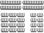 Basekit Set Organizatoare Cabluri Sleeve, Basekit, 4 x 24 Pini, 12 x 8 Pini, 8 x 6 Pini, Black (TD-CM245)