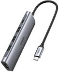 Ugreen Hub Multiport 5 in 1 Ugreen 5 in 1 CM136 USB Type-C la HDMI 4K, 3 x USB 3.0, USB-C PD 100W (70495-UGREEN)