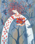 Ideyka Set pictura pe numere, cu sasiu, Copacul vietii - Gaidamaka Oly , 40x50 cm (KHO5053) Carte de colorat