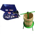 Micul Fermier Set Zdrobitor struguri electric Micul Fermier 500W, 500Kg ora + Teasc 32L Lemn Verde (GF-0894-1710)