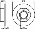 Bosch Disc frana BOSCH 0 986 478 461 (0 986 478 461) - automobilus