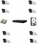 Hikvision HiWatch Kit supraveghere cu 8 camere de exterior 2 Megapixel Hikvision HiWatch (Kit_8cam1080p)
