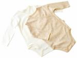 BabyCosy Set 2 body-uri cu maneca lunga petreceute bebe unisex -100% bumbac organic - Crem cu buline, BabyCosy (Marime: 6-9 luni) (BC-CSY5757-6)