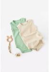 BabyCosy Set 2 body-uri fara maneci bebe unisex -100% bumbac organic - Mint/Stone, BabyCosy (Marime: 6-9 luni) (BC-CSYW1000-6) - babyneeds