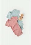 BabyCosy Set 2 body-uri bebe unisex din bumbac organic si modal - Mint/Rose, BabyCosy (Marime: 18-24 Luni) (BC-CSYM11208-18)