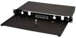 LogiLink Fibre Optic Patch Panel 19" /1U, Sliding Type, black, empty (FB0001B)