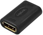 LogiLink DisplayPort Adapter, DP/F to DP/F, UHD 8K@60Hz, Black (CV0145)