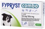 FYPRYST Combo spot on kutyáknak (10 pipetta; 10 x 134 mg; 10-20 kg-os kutyáknak)