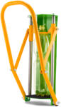 XMAX univerzális palackprés strapabíró kivitelben, zöld-sárga (PET-press-GREEN)
