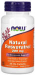 NOW Natural Resveratrol with Red Wine Extract, 200 mg, Now Foods, 60 capsule