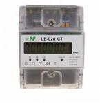 F&F Sorolható fogyasztásmérő 3F LCD MID impulzusadós 6A áramváltós 230V LE-02d CT F&F Filipowski - LE-02D CT (LE-02D CT)