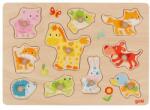 Goki - Puzzle Puzzle Drevená vkládačka Mláďatá - 1 - 39 piese Puzzle