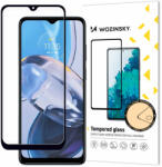 Wozinsky Full Glue edzett üveg Motorola Moto E22i / E22 teljes képernyő keret fekete (tokbarát)