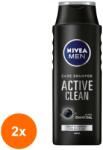 Nivea Set 2 x Sampon Nivea Men Active Clean, pentru Uz Zilnic, 400 ml