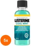 LISTERINE Set 5 x Apa de Gura Listerine Coolmint, 95 ml (ROC-5XSATSTR00200)