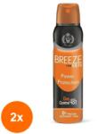 Breeze Set 2 x Deodorant Spray Power Protection pentru Barbati Breeze, 150 ml