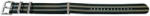  Curea NATO negru cu gri XL 22mm - 58592 - ceas-shop