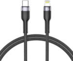 Tech-Protect Ultraboost kábel USB-C / Lightning 3A 30W 1m, fekete