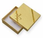  Papír díszdoboz 80 x 80 mm, aranyszínű színű