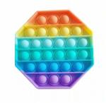  Pop It rainbow antistressz játék nyolcszögletű
