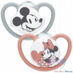 Nuk Disney Mickey&Minnie szilikon játszócumi szett 2 db-os - Szürke/piros