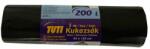 TUTI Szemeteszsák, extra erős, 200 l, 5 db, 95x120 cm, 38 &mikro; , TUTI Mega, fekete (KHT992) (PDP_542)