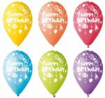  Léggömb, 30 cm, Happy Birthday, bohócos (PT11PRBOH) (11-PRINTHBBOHOC)