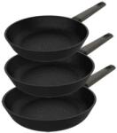 Cecotec Set trei tigai Cecotec 3160, aluminiu, Negru (3160)