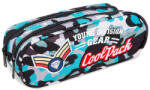 COOLPACK Penar scolar elipsoidal Cool Pack Clever - Camo Blue Badges, cu 2 compartimente (A65113) Penar