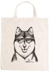 Kutya jó vászontáska Husky, 27x31x0, 3cm 140g/m2 natúr pamut