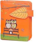 Shagwear narancssárga bagoly mintás pénztárca (WALT0314smz_zip)