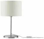 Paulmann 70923 Tessa asztali lámpa, szövetburával, fehér, E14 foglalat, IP20 (70923)