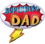 anagram Óriás lufi 34", 86cm, Legjobb apa, Superhero dad 3932301 (LUFI969804)