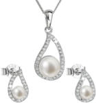 Evolution Group Set luxos din argint cu perle reale Pavona 29027.1(cercei, lănțișor, pandantiv)