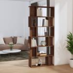vidaXL Bibliotecă/Separator, stejar maro, 80x24x192 cm, lemn prelucrat (816061) - vidaxl Biblioteca