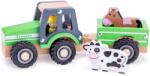 New Classic Toys Tractor cu trailer - animale (NC11941) - top10toys
