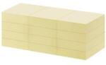 Office Depot 38x50mm újrahasznosított öntapadós 12db sárga jegyzettömb (1418937) - bestbyte